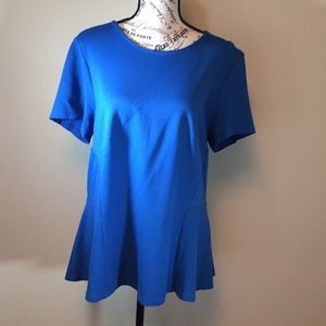 Royal blue short sleeve shirt